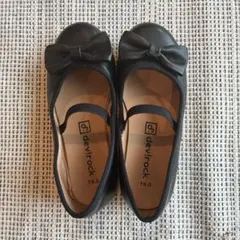 devirock ブラックバレエシューズ 19.0