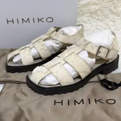 【箱・保存袋付】美品✨HIMIKO トラックソールサンダル パイソン柄 22cmのサムネイル