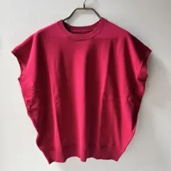 フェリシモ <リブイン コンフォート>　 まあるいニット Lサイズ　レッドのサムネイル