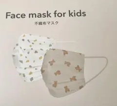 3coins スリコ　キッズ　不織布マスク　27枚　ドット　ベア　スリーコインズのサムネイル