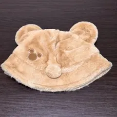 ダッフィー ファンキャップ　ディズニー　バケハ　耳付き　ファー モコモコ 帽子