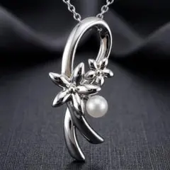 【美品⭐2点セット】 タサキ TASAKI パール ネックレス 花 リボンのサムネイル