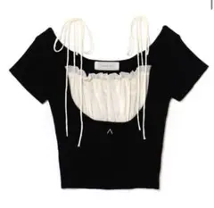 ANDMARY Mew frill tops black アンドマリー andmary Mew frill tops black アンドマリー - メルカリ