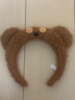 クマ耳フリースカチューシャ ブラウン