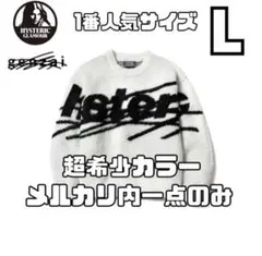 L HYSTERIC GLAMOUR genzai BIG LOGO KNIT