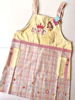 美女と野獣 ベル ☆エプロン 保育士エプロン ディズニープリンセス　M-L