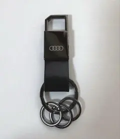 新品・未使用★Audi アウディ キーホルダー キーリング ブラック 黒 箱なし