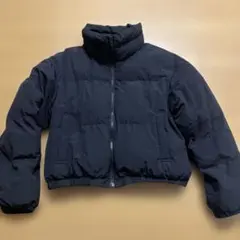 GU ヒートパデッドクロップドブルゾン　レディース　M 黒