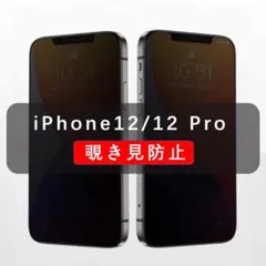 iPhone12/12Pro　 覗き見防止　ガラスフィルム　全面防止　1枚入　#