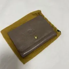 イルビゾンテ　二つ折り財布　小銭入れ　札入れ　コインケース　ベージュ　グレージュ