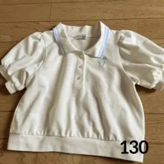 JENNI love ホワイトポロシャツ 130のサムネイル