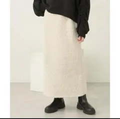 earth music&ecologyラメニットナロースカート