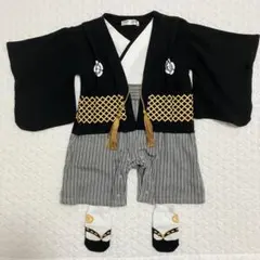 袴ロンパース 男の子 70 お食い初め 初節句 フォーマル 靴下付き
