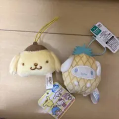 サンリオキャラクターズ　フルーツきぐるみマスコット　シナモン・フェイスマスコット