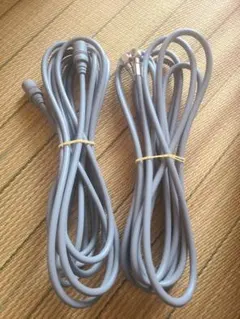 アンテナケーブル4m×2本セット3C-2V 差込/ネジ式コネクタ地上/BSのサムネイル