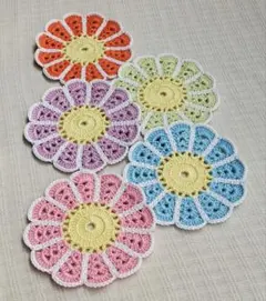 ハンドメイドコースター５枚セット