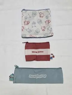 SPRiNG スプリング 4月号付録 サンリオキャラクターズ ポーチ3点セット