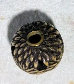 彫り物 葉模様 髪飾り かんざし