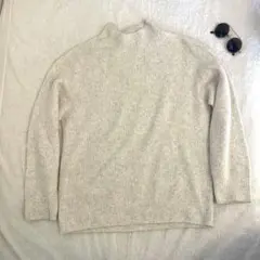 UNIQLO ユニクロ (L)　3Dスフレヤーン クルーネックセーター