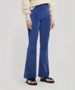 Paloma Wool Tireeハイウエストフレアベルベットトラウザー