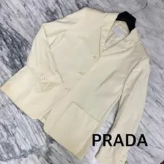 n06 PRADA テーラードジャケット アイボリー イタリア製 レディースのサムネイル