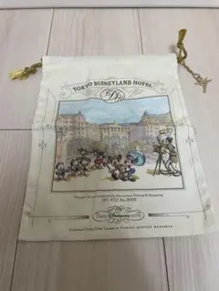 【タグなし未使用】東京ディズニーランドホテル 巾着 ポーチ