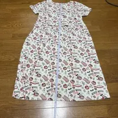 ミッキーマウス 半袖カットソーワンピース LL