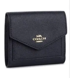 COACH 三つ折り財布 ブラック