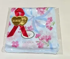 TOCCA ハンカチ 桜 リボン ライトブルーのサムネイル