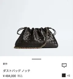 ⭐︎美品⭐︎ BOTTEGA ダストバッグ ノッテ ブラックのサムネイル