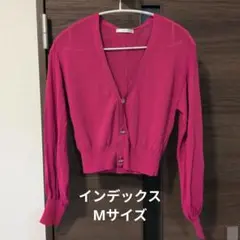 美品♡index 長袖 カーディガン ピンク Mサイズ　春夏　インデックスのサムネイル