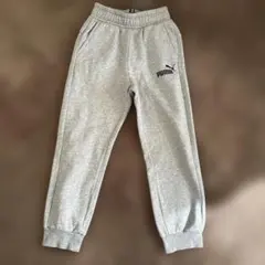 プーマ　裏起毛パンツ　グレー　140