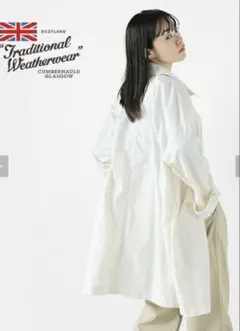 Traditional Weatherwear ホワイトロングコート