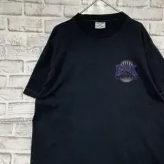 USA製90sヴィンテージTシャツ！シングルステッチ　ブラック半袖古着L722