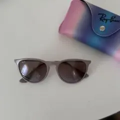 Ray-Ban ラウンド型サングラス ケース付き