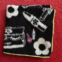 MARY QUANT ハンカチ タオル コスメ柄 ブラックのサムネイル