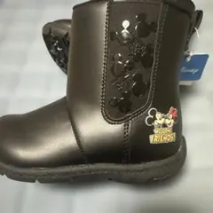 ディズニー ミッキーブーツ 黒　17センチ