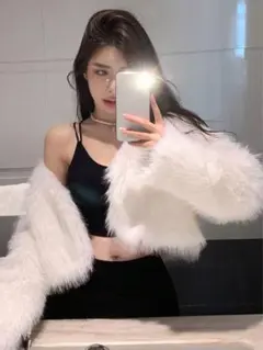 SHEIN ファーアウター