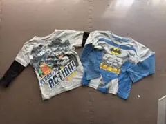 バットマン 長袖Tシャツ 2枚セット　子供