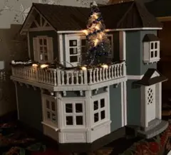 シルバニア あかりの灯る大きな家 ドールハウス 赤い屋根の大きな家 クリスマス