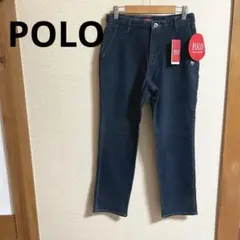 新品タグ付き POLO ポロ チノパン ストレート デニム風 ネイビー