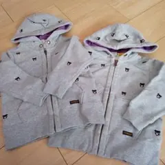 DOUBLE.B パーカー2点セット 90cm グレー
