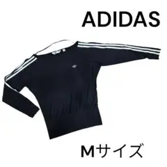 【美品・希少】アディダス オリジナルス ドルマン 長袖カットソー M 黒 三本線のサムネイル
