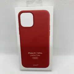 (D02)新品未使用iPhone 12/12 Pro レザーケース レッド