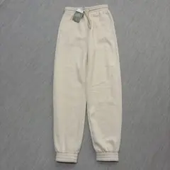 新品未使用H&M スウェットパンツ ジョガーパンツ アイボリー裏起毛