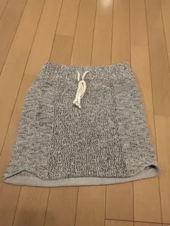 snidel ニットミニスカート グレー系