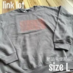 メンズ link lot ウェーブプリントスウェットプルオーバー