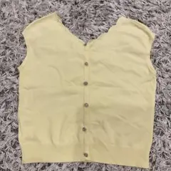 MISCH MASCH ノースリーブ ニット イエロー Mサイズのサムネイル