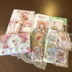 蛇腹ファイル　おすそ分けファイル【5】 ハンドメイド　コラージュ素材　240枚