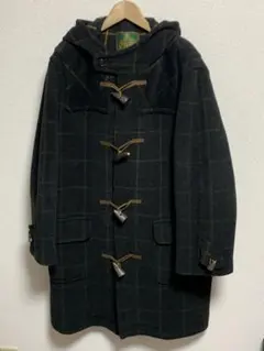 GRENFELL 英国製 ダッフルコート チェックウール フード付き 古着